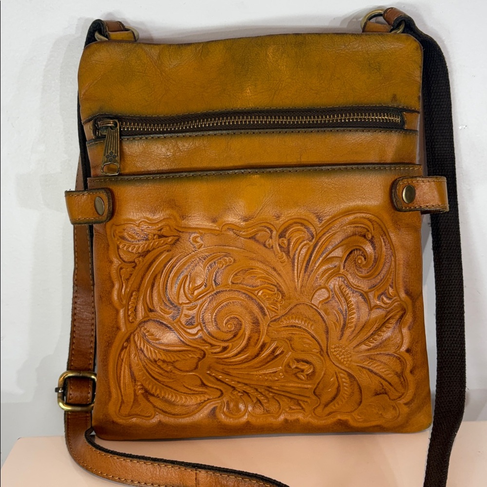 PATRICIA NASH Prizzi Tooled Leather Crossbody Bag - Picture 2 of 16